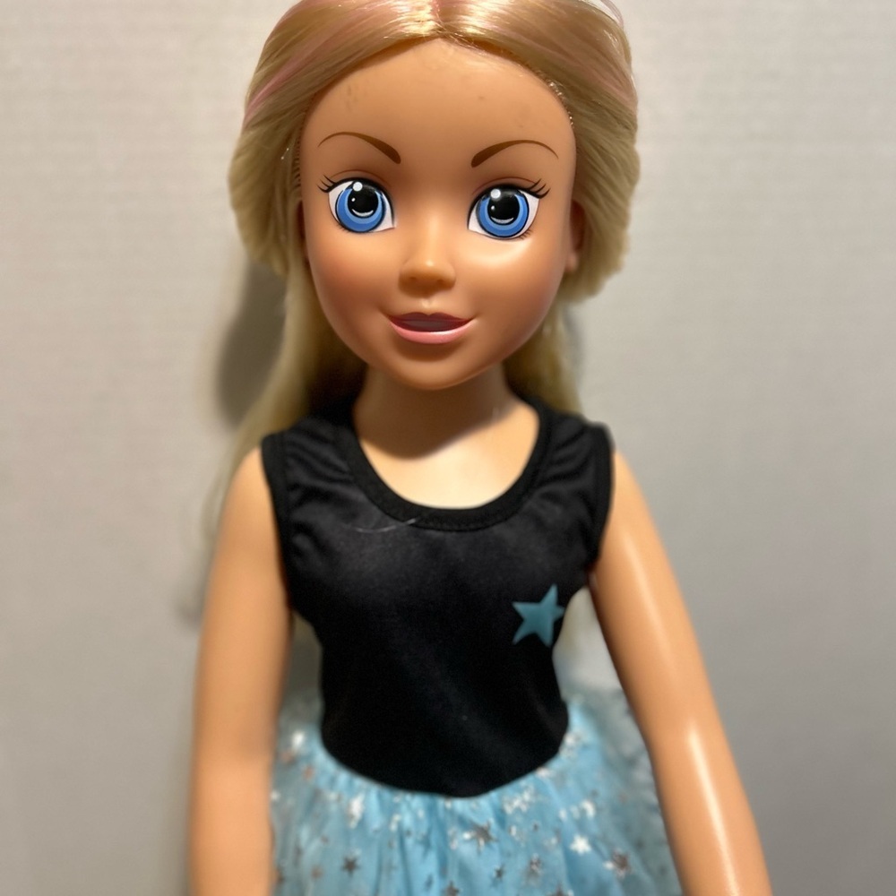 Blue and Black Star Doll